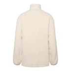 Kari Traa Women’s Røthe Half Zip in Light Beige back view showing the cozy pile-fleece construction
