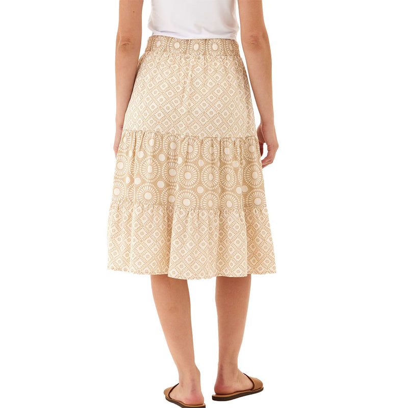 Threads 4 Thought Kathleen Mosaic Print Midi Skirt