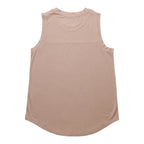 Women's KAVU Bisbee Tank in Burnt Sugar back view showing a comfortable silhouette and curved hem styling