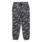 Women's KAVU Bucerias Pant in Quiet Wildflowers front view featuring a relaxed fit and colorful floral print
