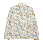 Women's KAVU Cavanaugh Pullover Fleece in Mod Mix back view showing comfortable layering style and relaxed fit