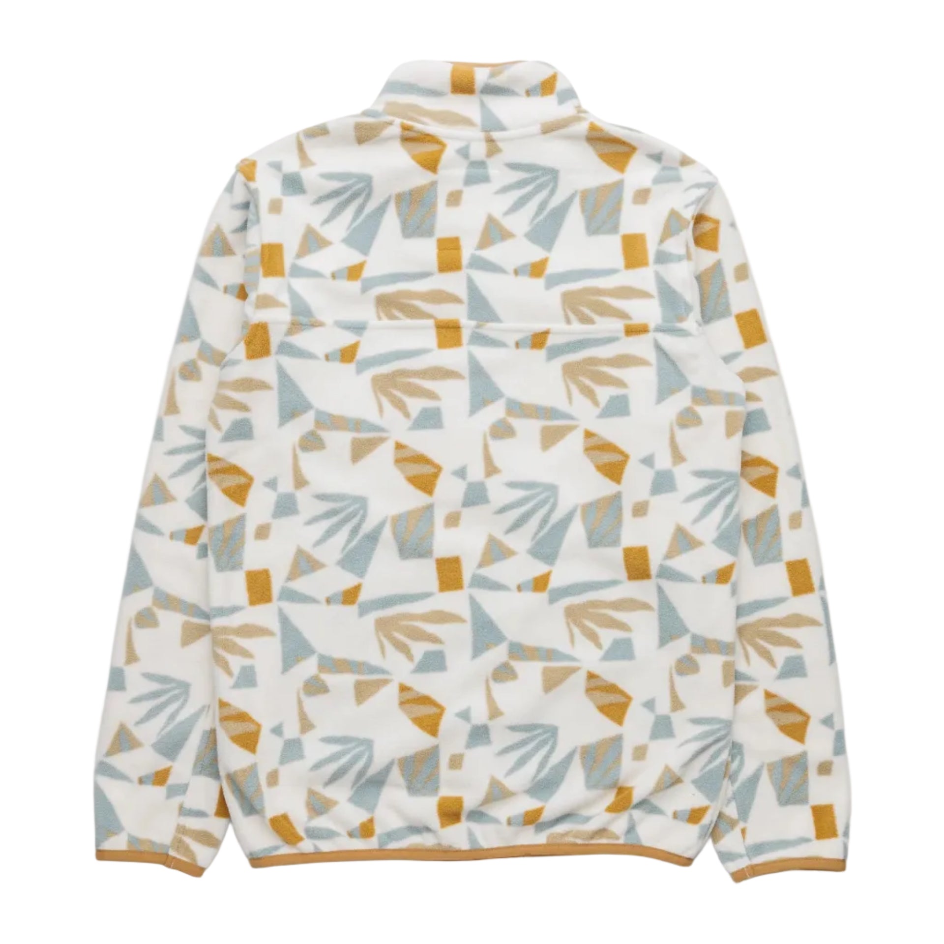 Women's KAVU Cavanaugh Pullover Fleece in Mod Mix back view showing comfortable layering style and relaxed fit