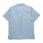 Men's KAVU Deckhouse Short Sleeve Shirt in Tropical Fog back view showing relaxed summer styling and textured woven construction