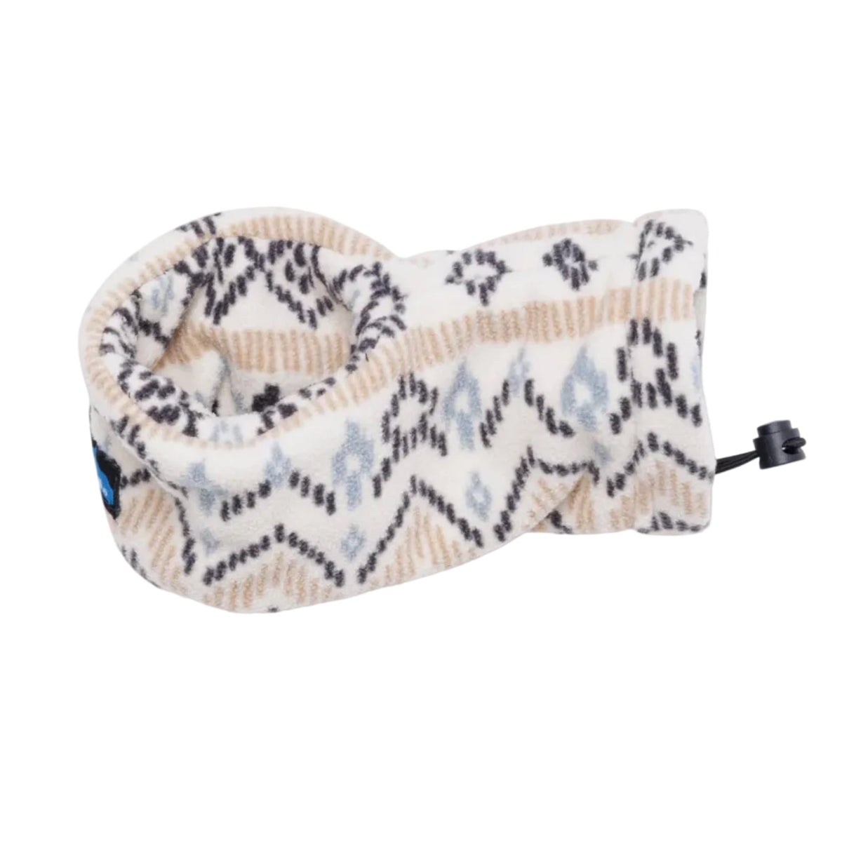 KAVU Drink Mitt in Horizon Holiday printed recycled fleece with built-in beverage pocket