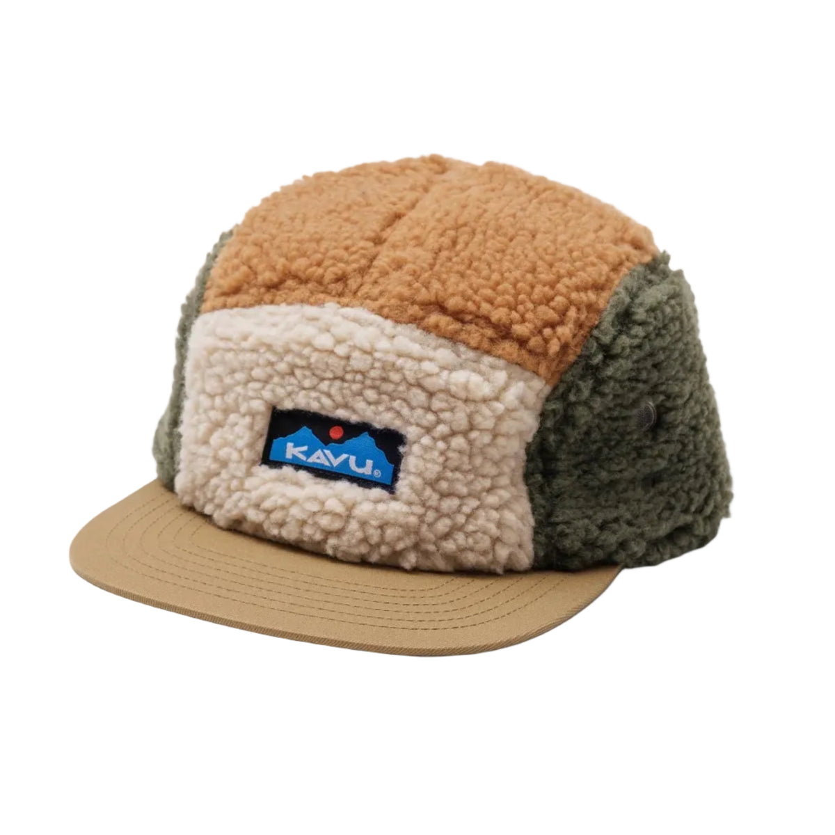 KAVU Fur Ball Camp Hat in Roughin It, front view