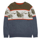 KAVU Men's Highline Sweater in Trout Lake jacquard knit front view