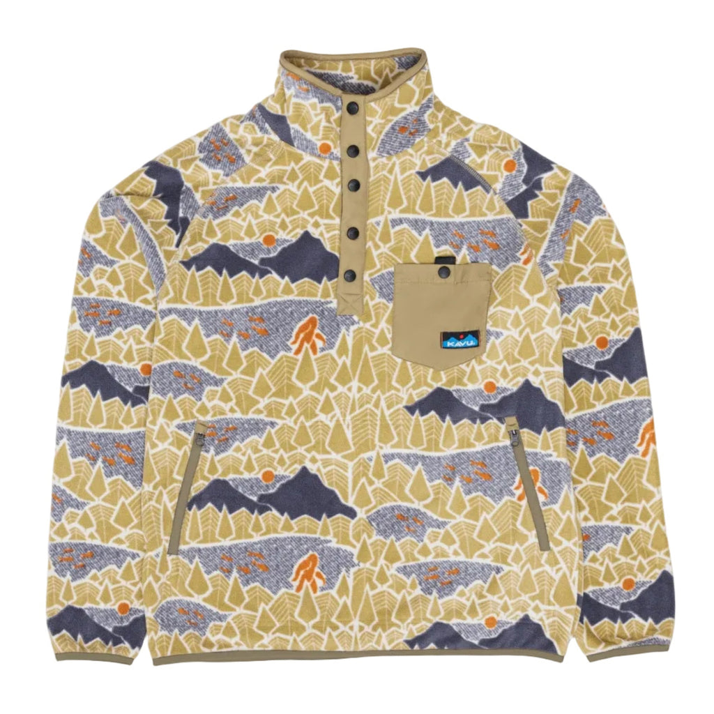 KAVU Men's Teannaway Jacket in Sasquatch Sighting print front view