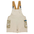 Women's KAVU Montanita Overall in Beige Palm back view showing adjustable straps and comfortable everyday styling