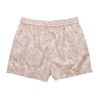 Women's KAVU Nosara Short in Passion Palm front view featuring a lightweight organic cotton and TENCEL blend with a colorful printed design