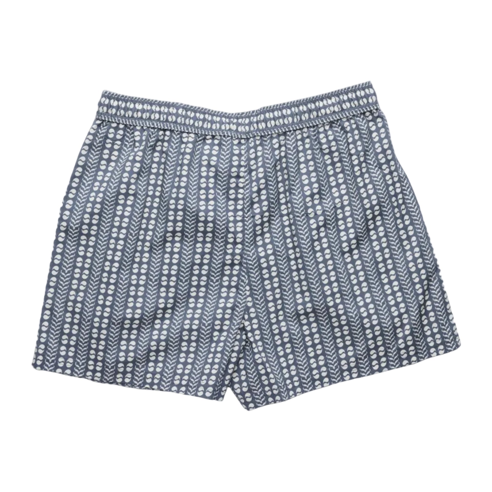Women's KAVU Nosara Short in Vintage Motif back view showing a comfortable fit and vibrant digital print pattern