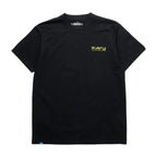 Men's KAVU Paddle Out Tee in Black front view featuring soft organic cotton jersey knit and casual everyday styling