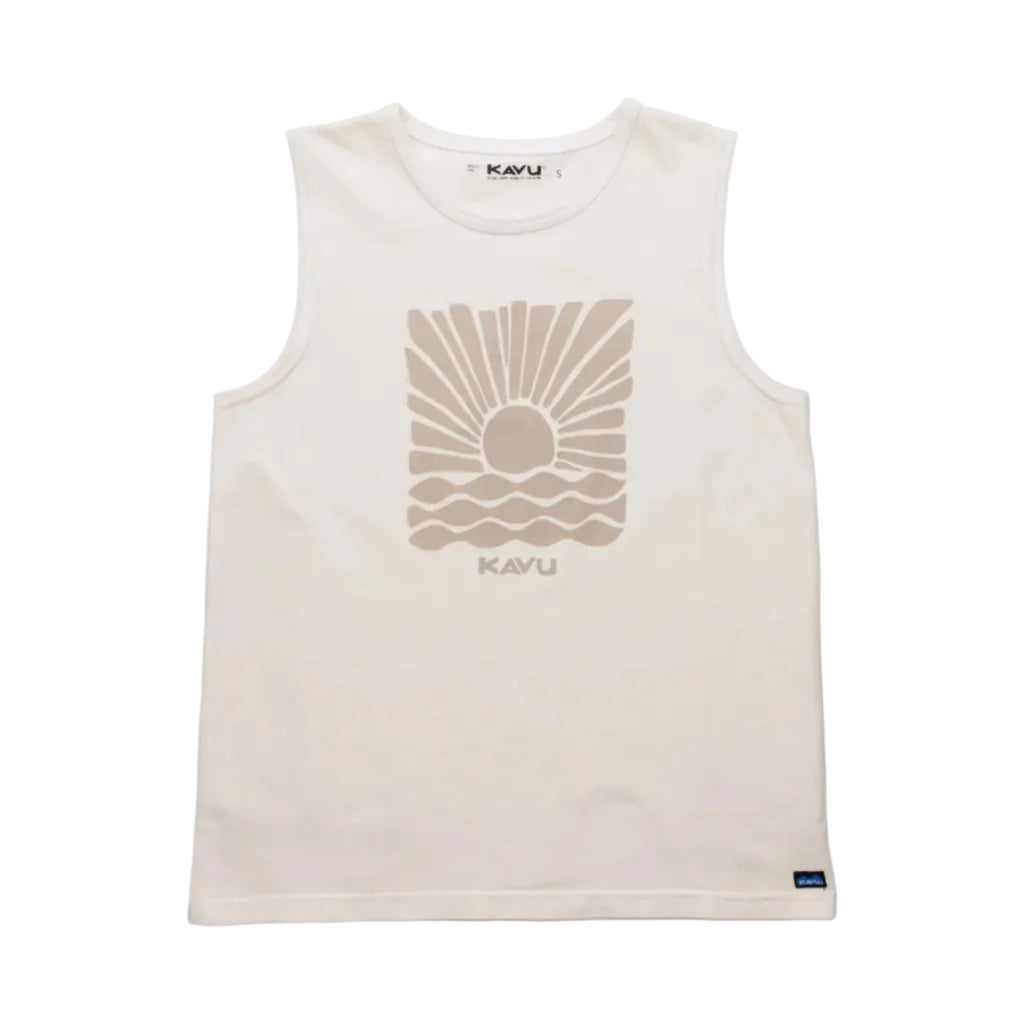 Women's KAVU Summertown T-Shirt in Soapnut front view featuring heavyweight garment-dyed cotton jersey knit and casual styling