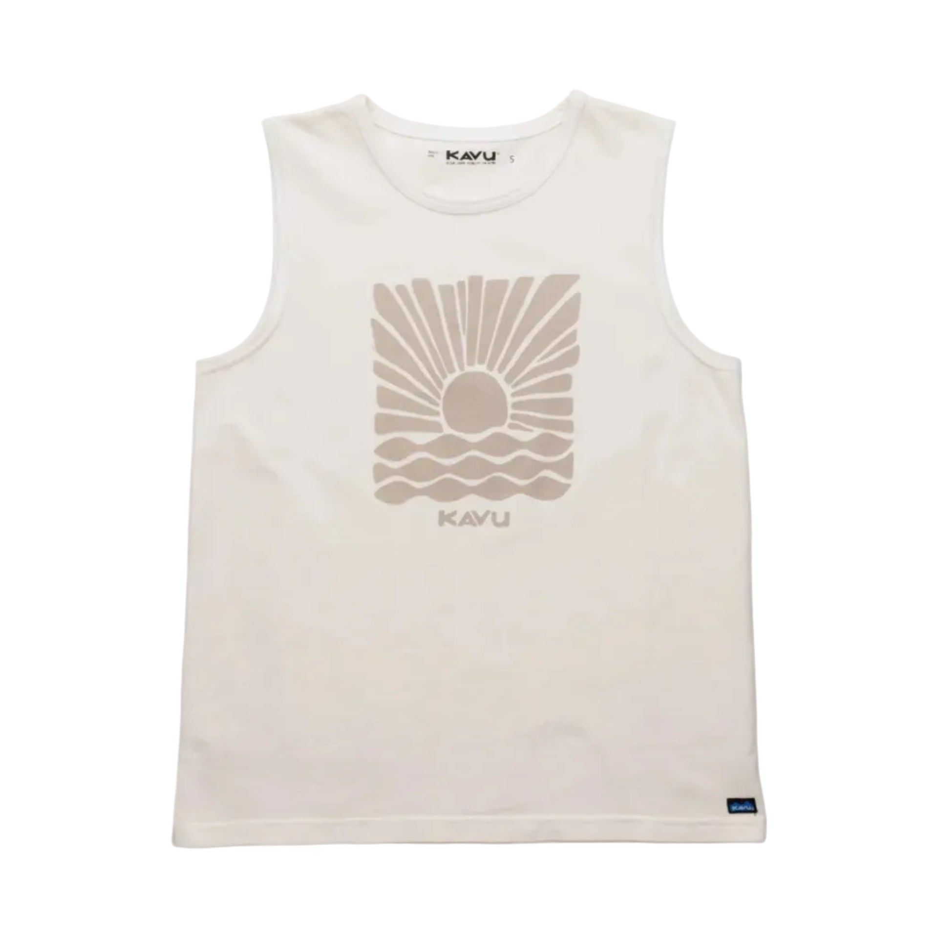 Women's KAVU Summertown T-Shirt in Soapnut front view featuring heavyweight garment-dyed cotton jersey knit and casual styling
