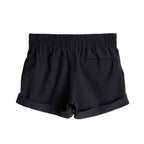 Women's KAVU Tepic Short in Black back view showing a comfortable fit and performance design