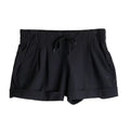Women's KAVU Tepic Short in Black front view featuring lightweight stretch woven fabric and active outdoor styling