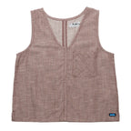 Women's KAVU Vacay Tank Top in Chocolate front view featuring a relaxed fit and lightweight summer styling