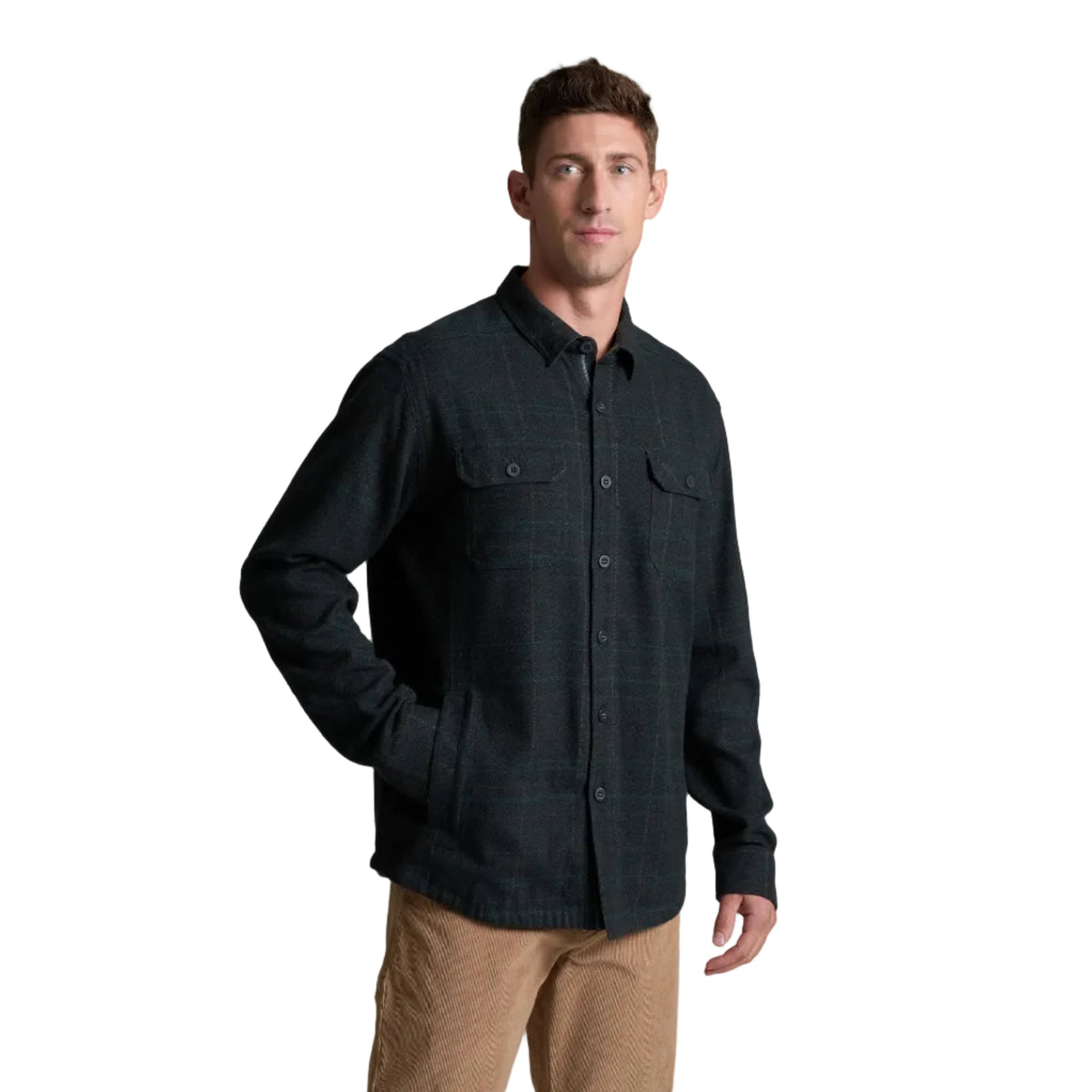 KÜHL Men's Deviatr Shirt-Jac in Onyx, front view