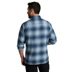 KÜHL Men's Dillingr Flannel LS in Faded Denim, back view