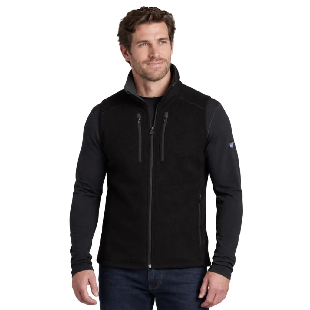 KÜHL Men's Interceptr Vest in Black, front view