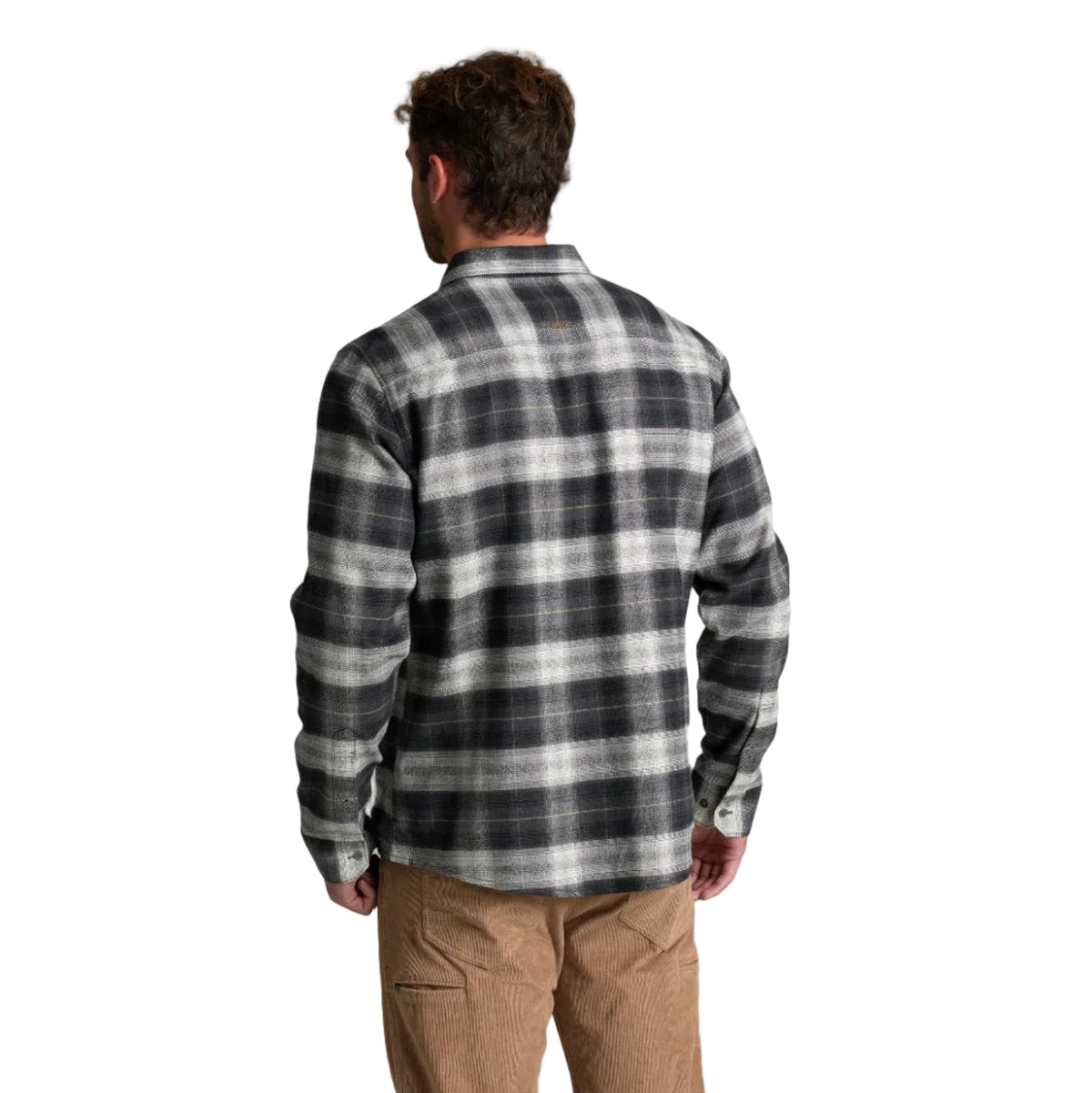 KÜHL Men's Law Flannel LS in Black Olive, back view