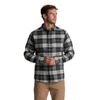KÜHL Men's Law Flannel LS in Black Olive, front view
