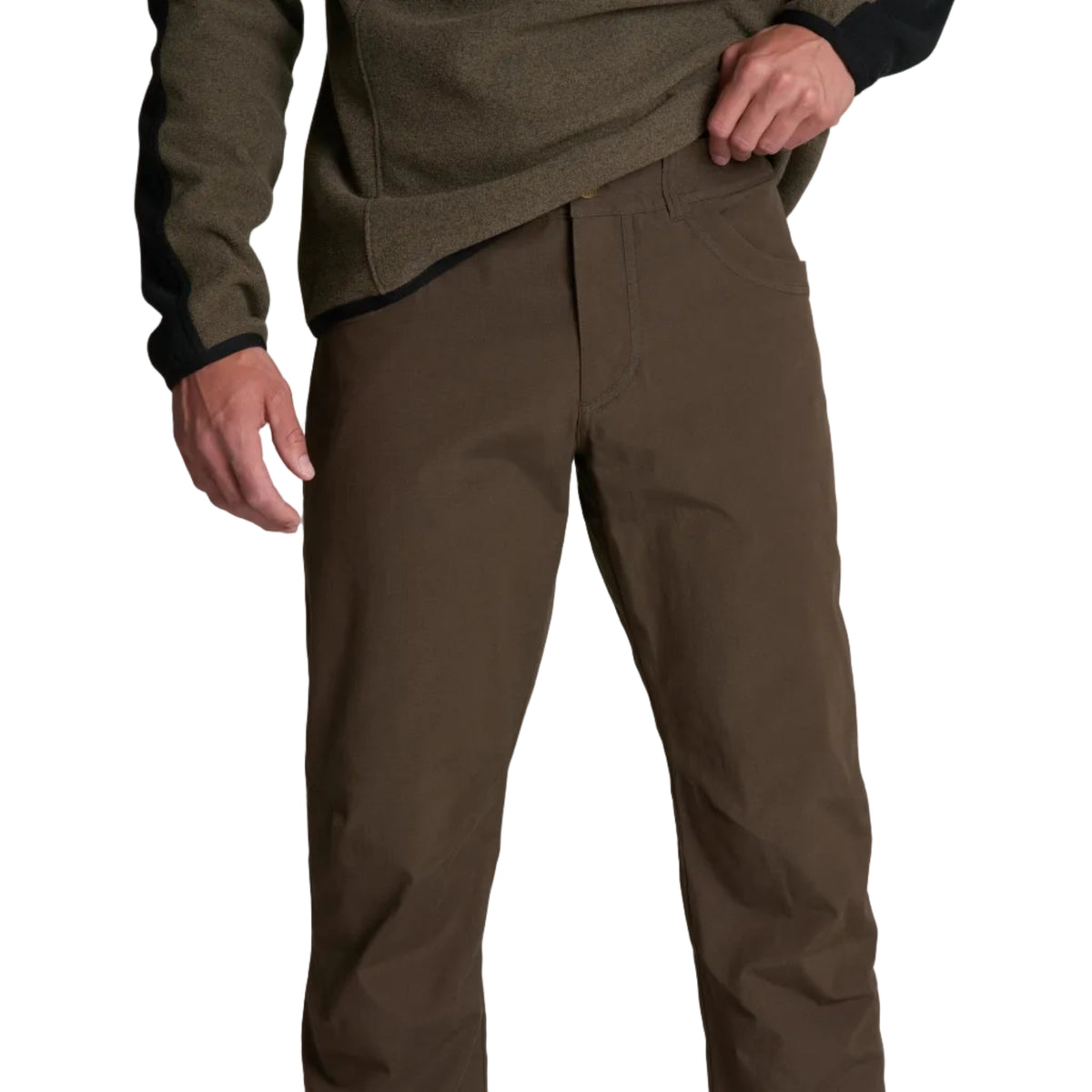 KÜHL Men's Raidr Pant in Coffee detail view