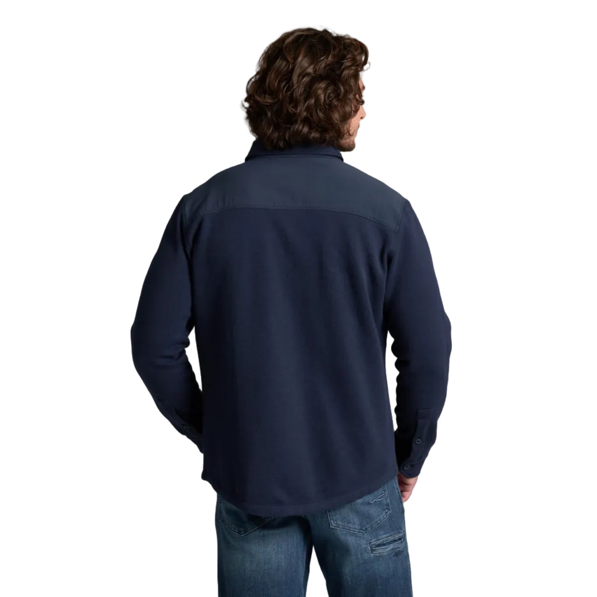 KÜHL Men's Relentr Shirt-Jac in Pirate Blue, back view