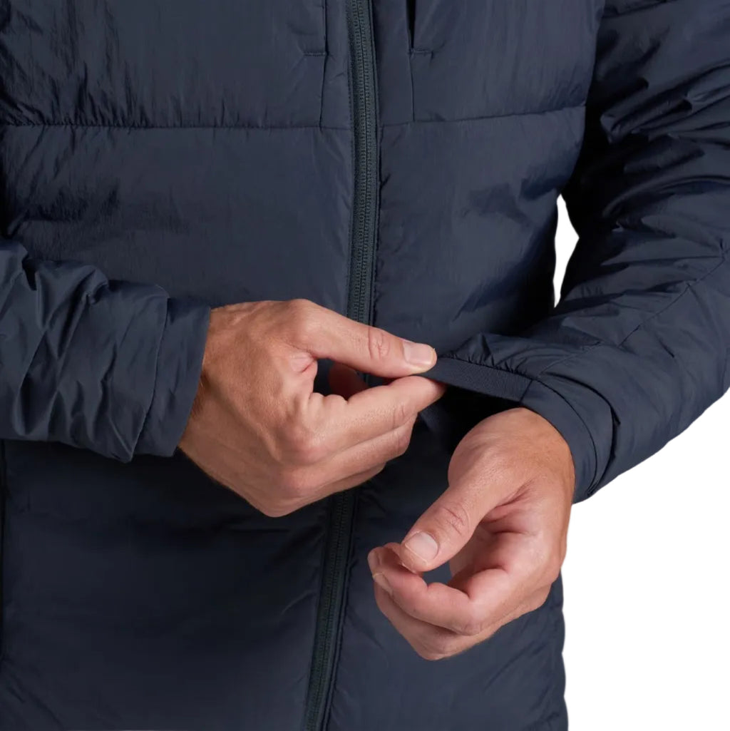 KÜHL Men's Spyfire Jacket in Forest Green, cuff view