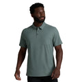KÜHL Persuadr Polo in Titanium lightweight polyester performance fabric front view