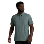 KÜHL Persuadr Polo in Titanium lightweight polyester performance fabric front view
