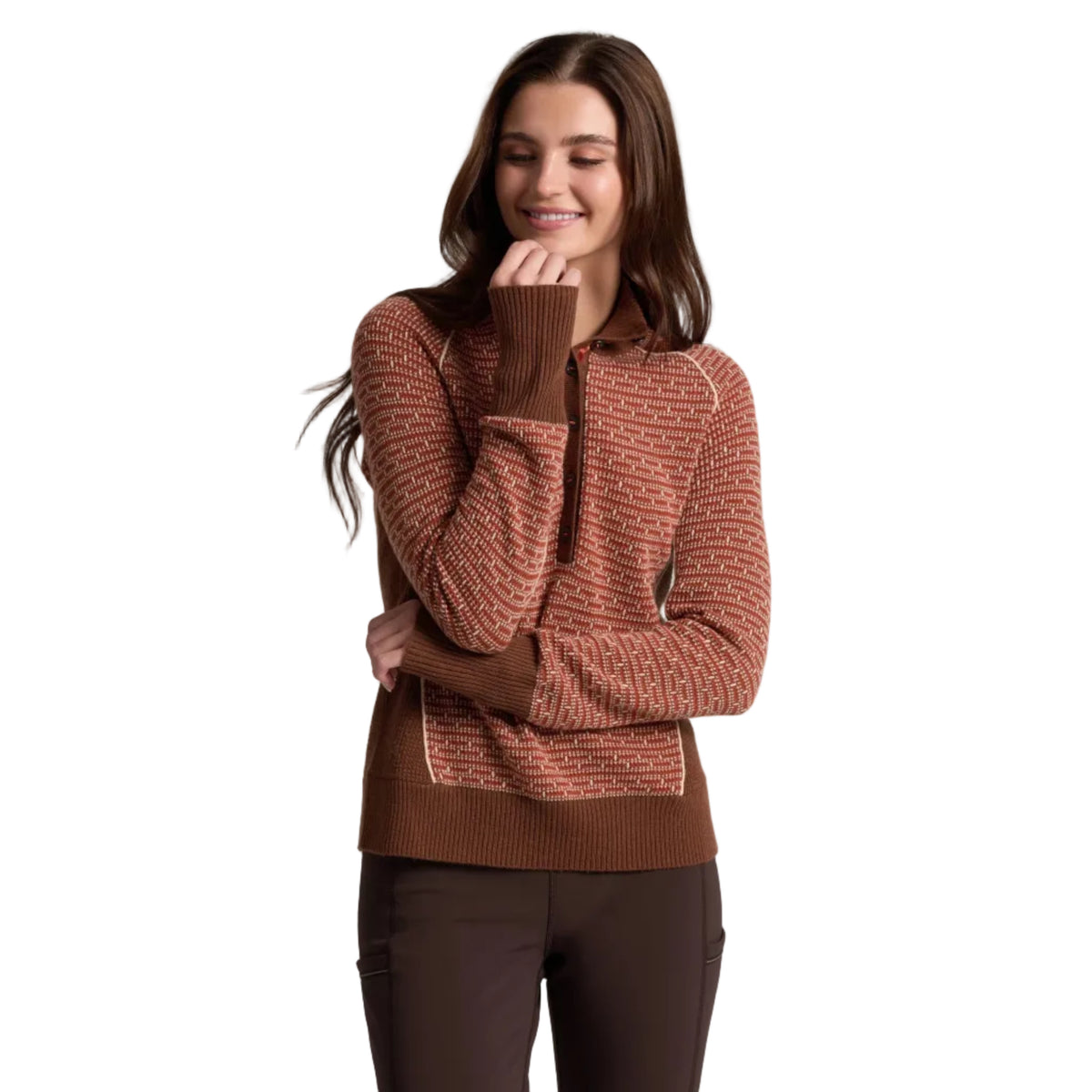 KÜHL Women's Alpenkuhl Pullover in Apple Spice front view