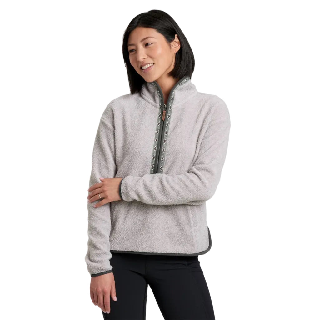 KÜHL Women's Hygge 1/2 Zip in Natural front view