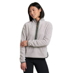 KÜHL Women's Hygge 1/2 Zip in Natural front view