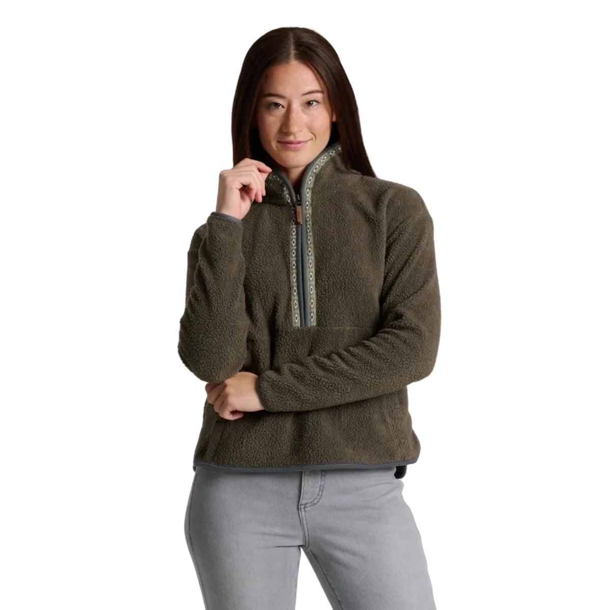 KÜHL Women's Hygge 1/2 Zip in Vine front view