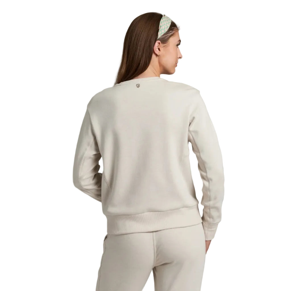 KÜHL Women's Kozy Crew Sweatshirt in Natural back view