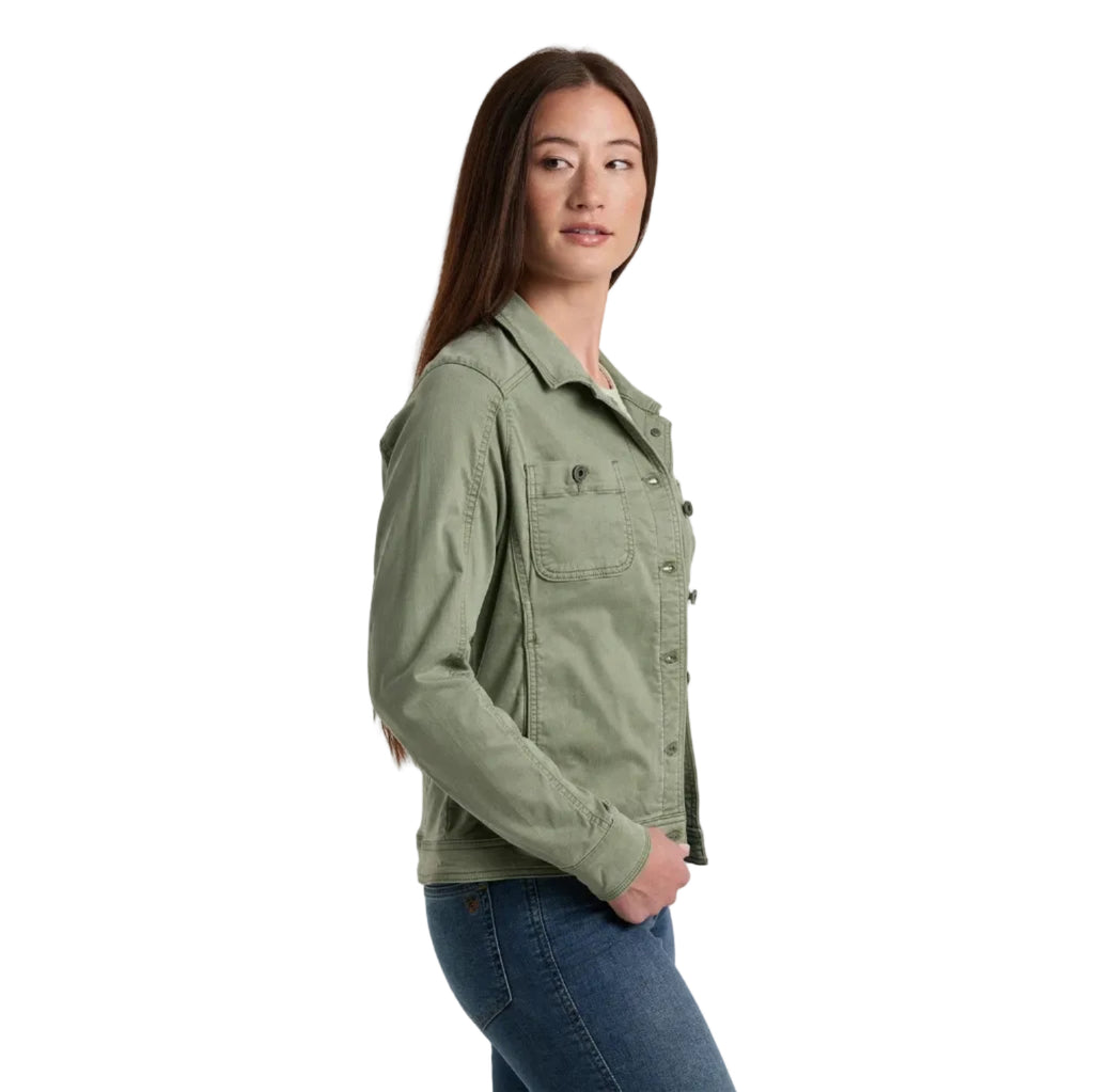 KÜHL Women’s Kultivatr Jacket in Slate Green side view
