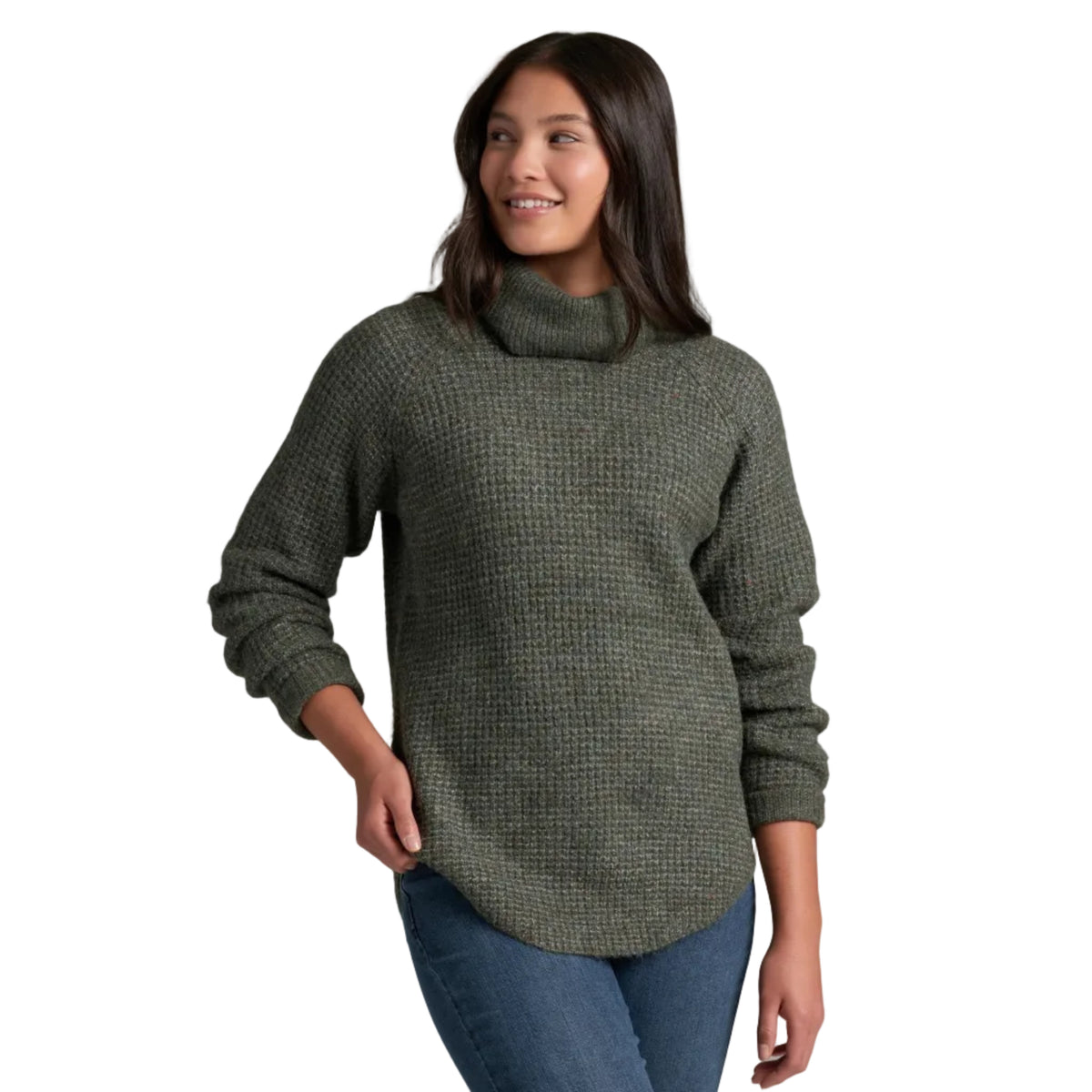KÜHL Women's Sienna Sweater in Rain Forest front view