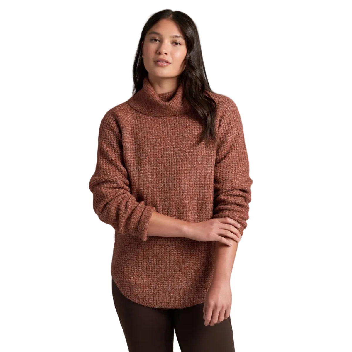 KÜHL Women's Sienna Sweater in Redwood front view