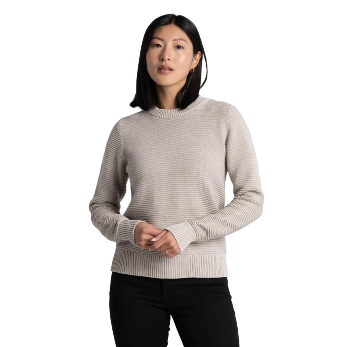KÜHL Women's Sofie Sweater in Moon Light, front view
