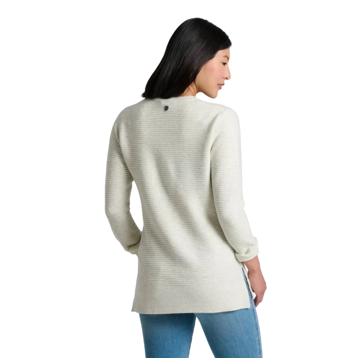 KÜHL Women's Solace Crew Tunic Sweater in Natural, back view