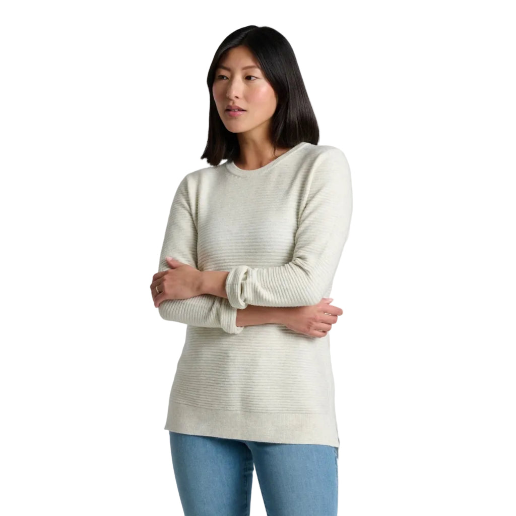 KÜHL Women's Solace Crew Tunic Sweater in Natural, front view