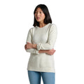 KÜHL Women's Solace Crew Tunic Sweater in Natural, front view