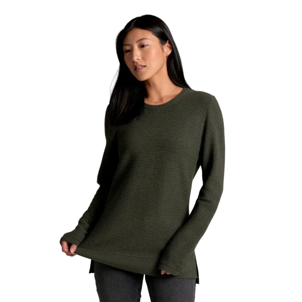 KÜHL Women's Solace Crew Tunic Sweater in Rosemary, front view