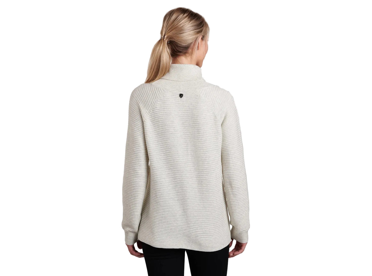 KÜHL Women's Solace Sweater in Natural, back view