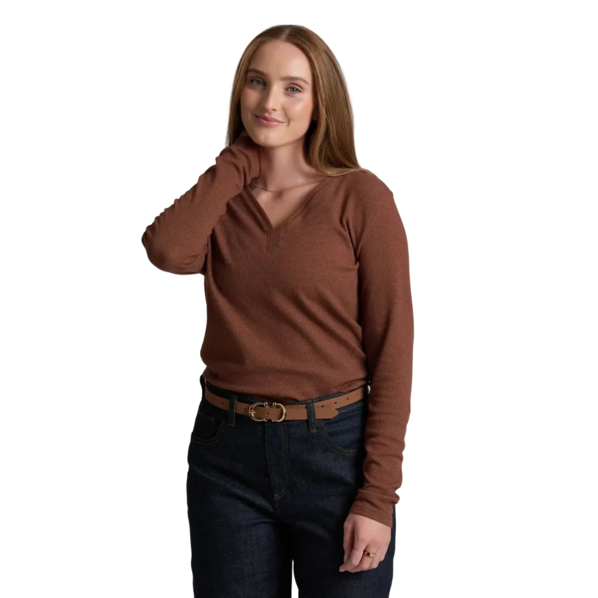 KÜHL Women's Verona LS in Apple Spice front view