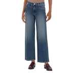 KUT from the Kloth Women's Charlotte High Rise Fab Ab Wide Leg Jean in Consul front view