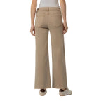 Back view of Kut from the Kloth Meg High Rise Wide Leg Jeans in Chai