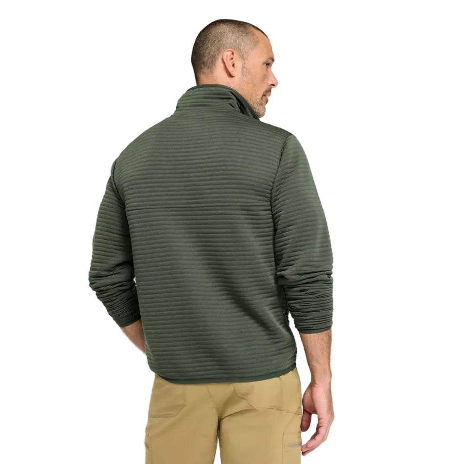 L.L. Bean Men’s Airlight Knit Full-Zip in Thyme, back view