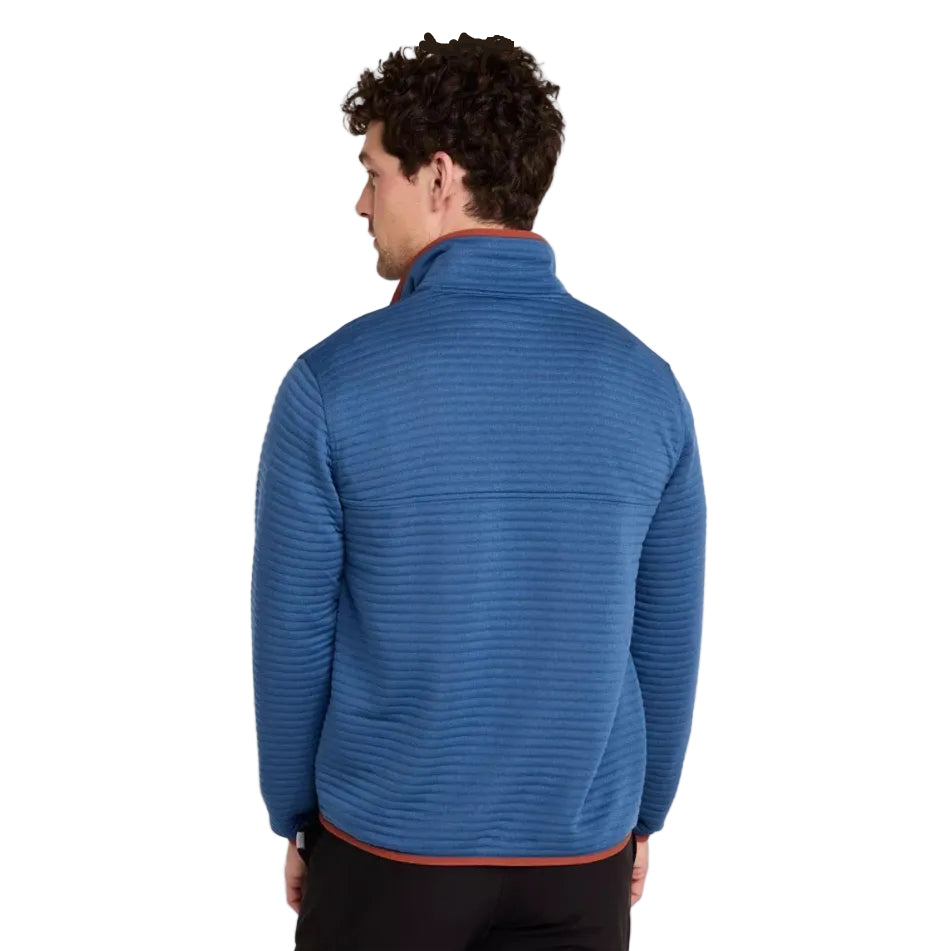 Back view of the L.L.Bean Men’s Airlight Knit Pullover in Deep Blue