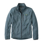 L.L.Bean Men's Bean's Sweater Fleece Full-Zip Jacket in Forest Gray front view